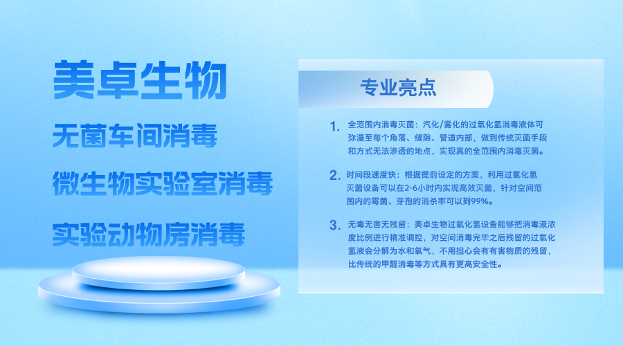 生物制藥廠提取車間過氧化氫滅菌，美卓生物助力藥廠提取車間無菌